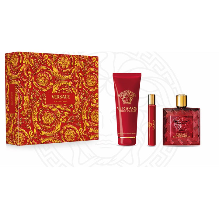 Perfume sets EROS FLAME SET (EDP 100ml + BSG 150ml + EDP 10ml)