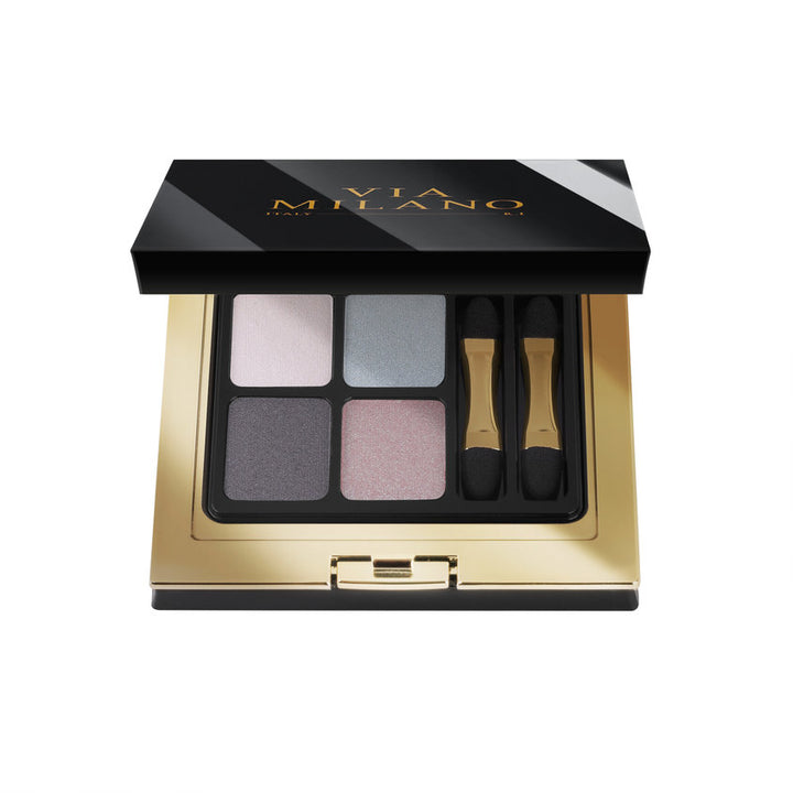 VIA MILANO EYESHADOW PALETTE 4 COLOURS vit.E B01 NIGHT MYSTERY 4g