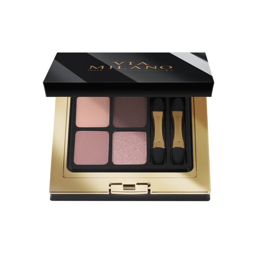 VIA MILANO EYESHADOW PALETTE 4 COLOURS vit.E B02 EARLY SUNRISE 4g