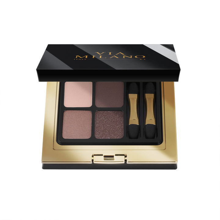 VIA MILANO EYESHADOW PALETTE 4 COLOURS vit.E B03 CAPPUCCINO 4g