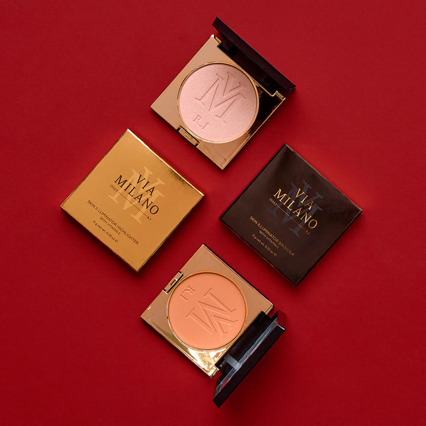 VIA MILANO SKIN ILLUMINATOR BRONZER vit.E 1002, 9g
