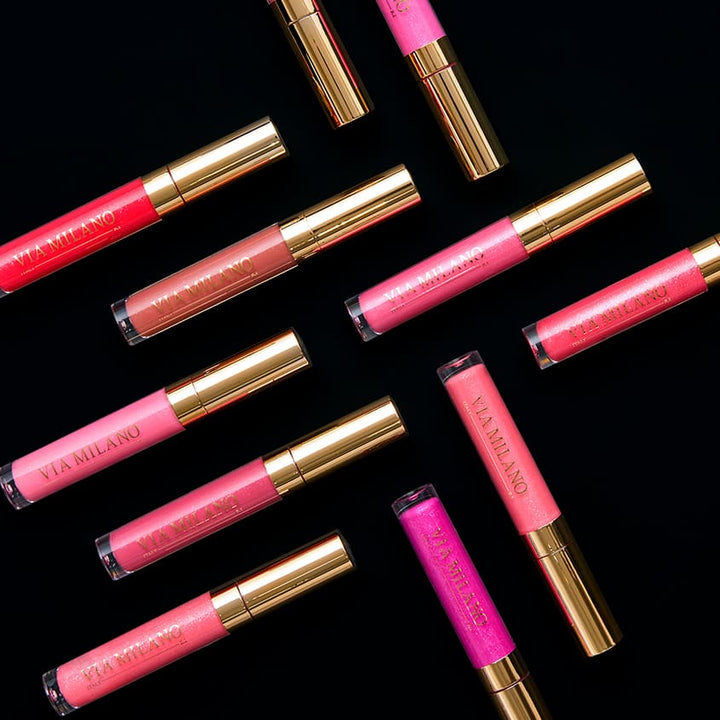 VIA MILANO SHIMMER LIP GLOSS EXTRA SHINE & 3D EFFECT vit.E 404 BEIGE NUDE 4,5 ml