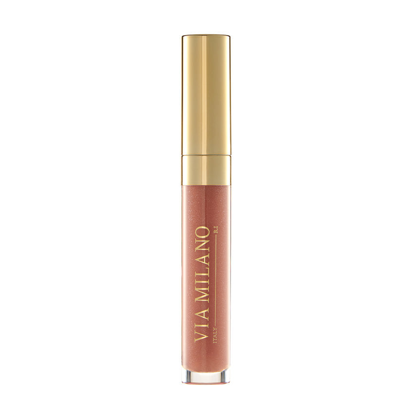 VIA MILANO SHIMMER LIP GLOSS EXTRA SHINE & 3D EFFECT vit.E 404 BEIGE NUDE 4,5 ml