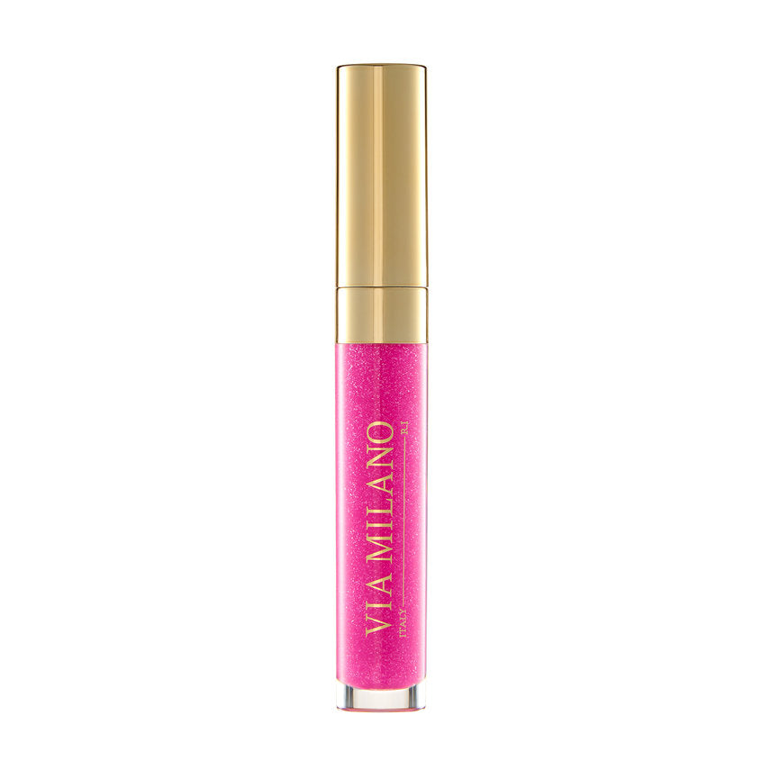 VIA MILANO SHIMMER LIP GLOSS EXTRA SHINE & 3D EFFECT vit.E 407 EXTRAVAGANT PINK 4,5 ml