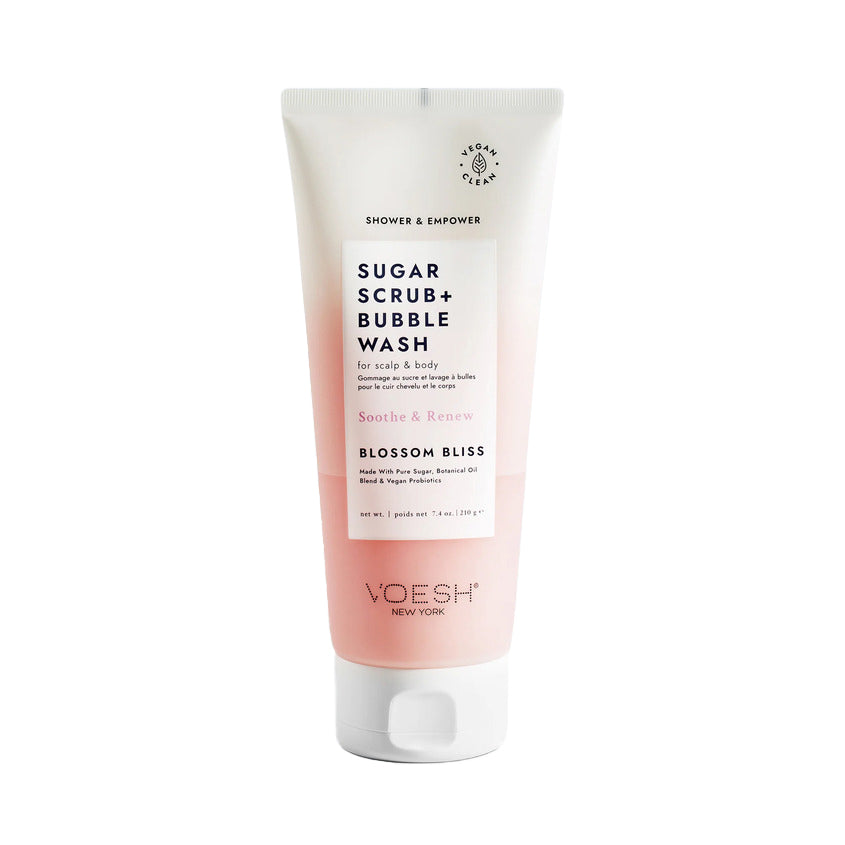 Voesh Sugar Scrub+Bubble Wash-Blossom Bliss 210g – free delivery