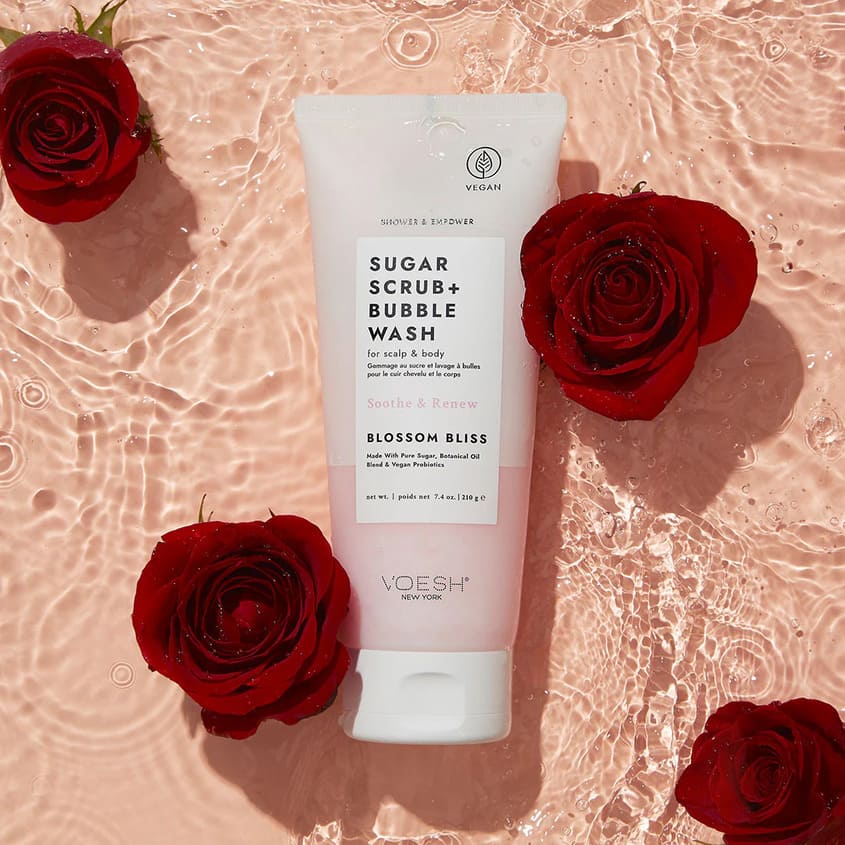 Voesh Sugar Scrub+Bubble Wash-Blossom Bliss 210g – online store