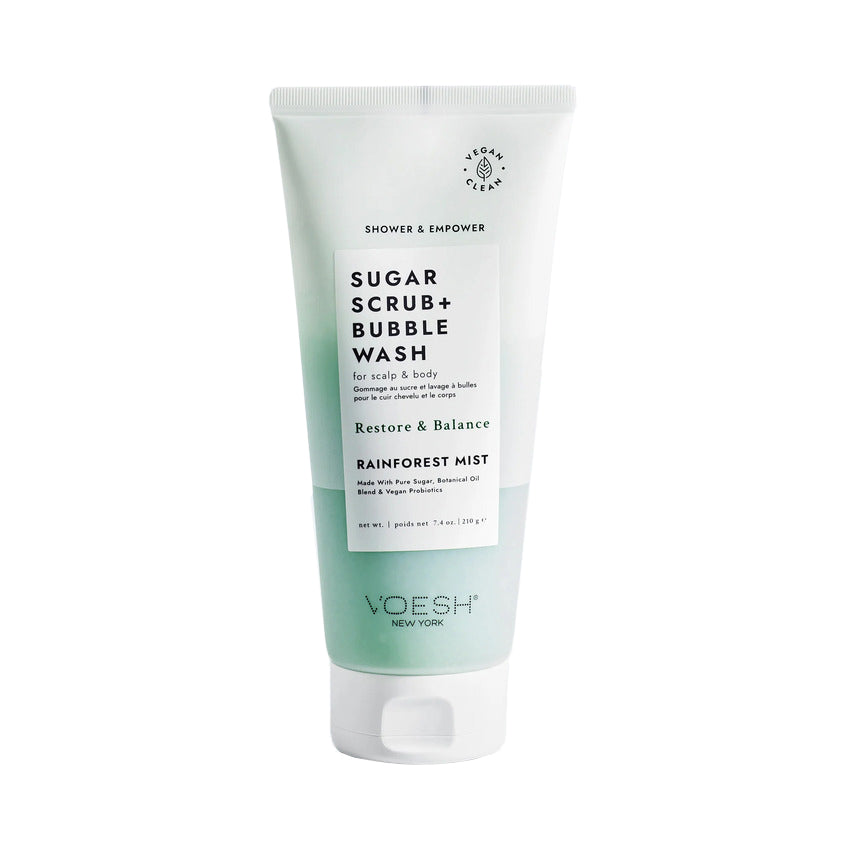 VOESH Sugar Scrub + Buble Wash Rainforest Mist