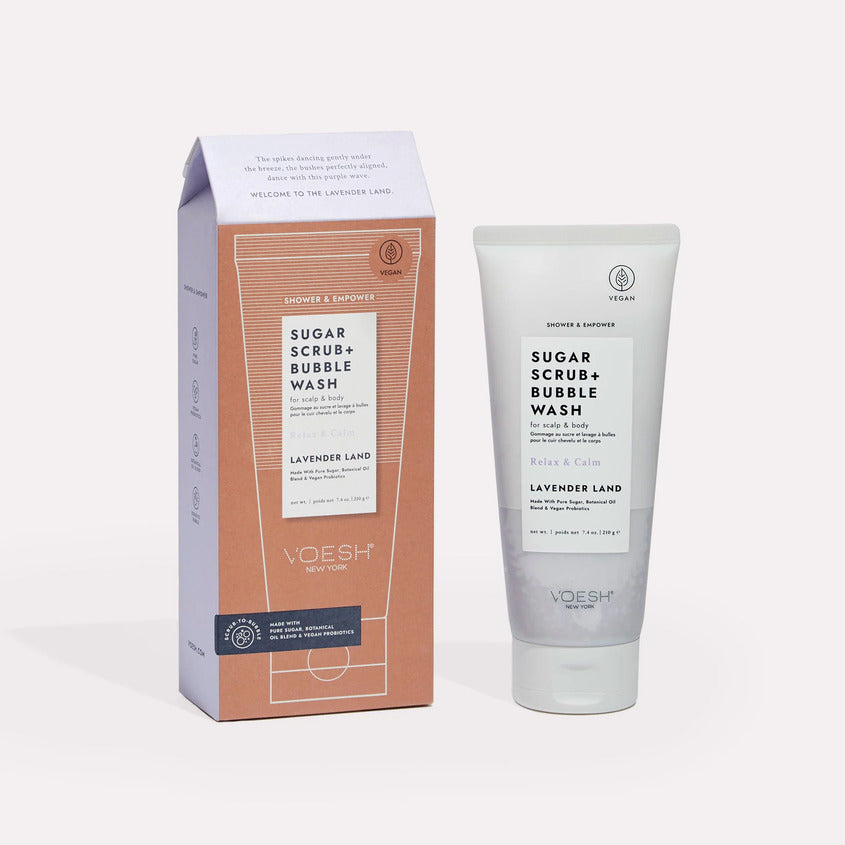 Voesh Sugar Scrub & Buble Wash-Lavender Land 210g – online store