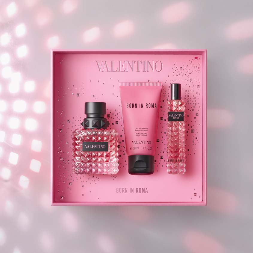 VALENTINO DONNA BORN IN ROMA SET' HOL23 (EDP 100ML + BL 50ML + EDP 15ML)