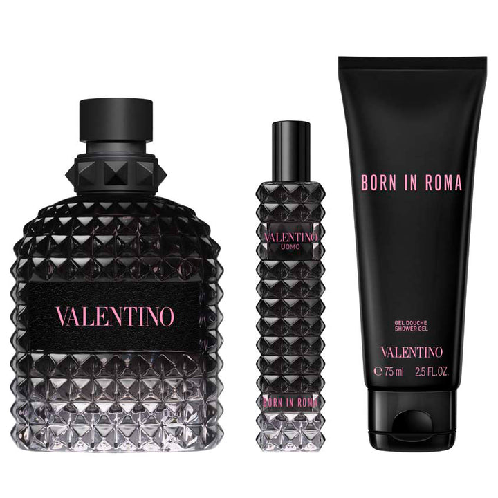 UOMO BORN IN ROMA SET' HOL23 (EDT 100ML + SG 75ML + EDT 15ML)