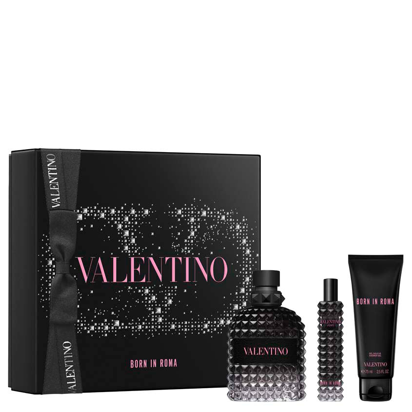 VALENTINO UOMO BORN IN ROMA SET' HOL23 (EDT 100ML + SG 75ML + EDT 15ML)