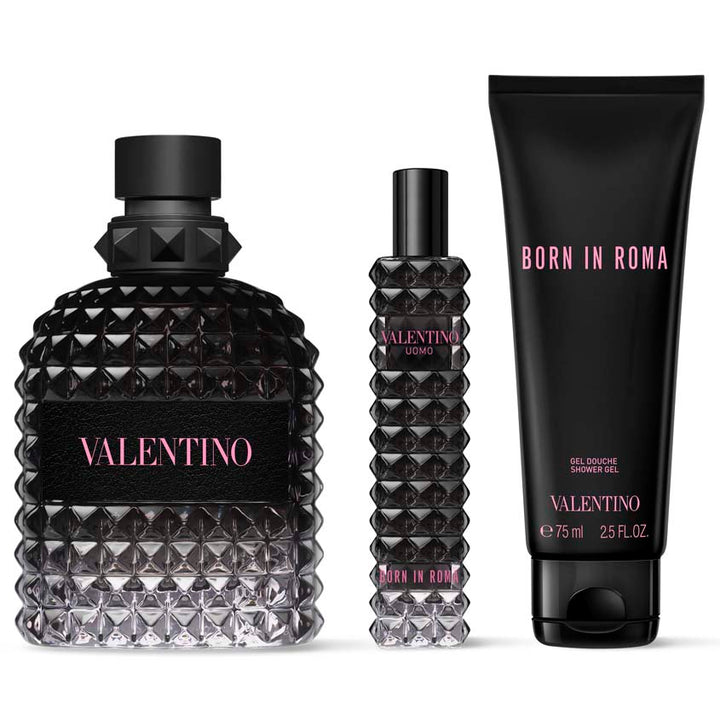 UOMO BORN IN ROMA SET' S1 23 (EDT 100ML + SG 75ML + EDT 15ML)