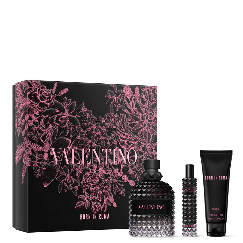 VALENTINO BORN IN ROMA UOMO SET' S1 24 (EDT 100ML + SG 75ML + EDT 15ML) – online store