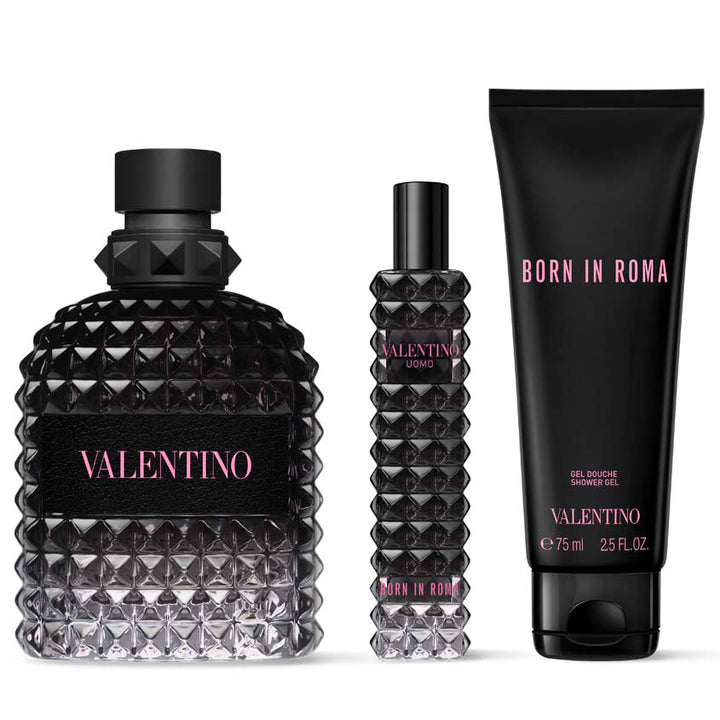 BORN IN ROMA UOMO SET' S1 24 (EDT 100ML + SG 75ML + EDT 15ML)