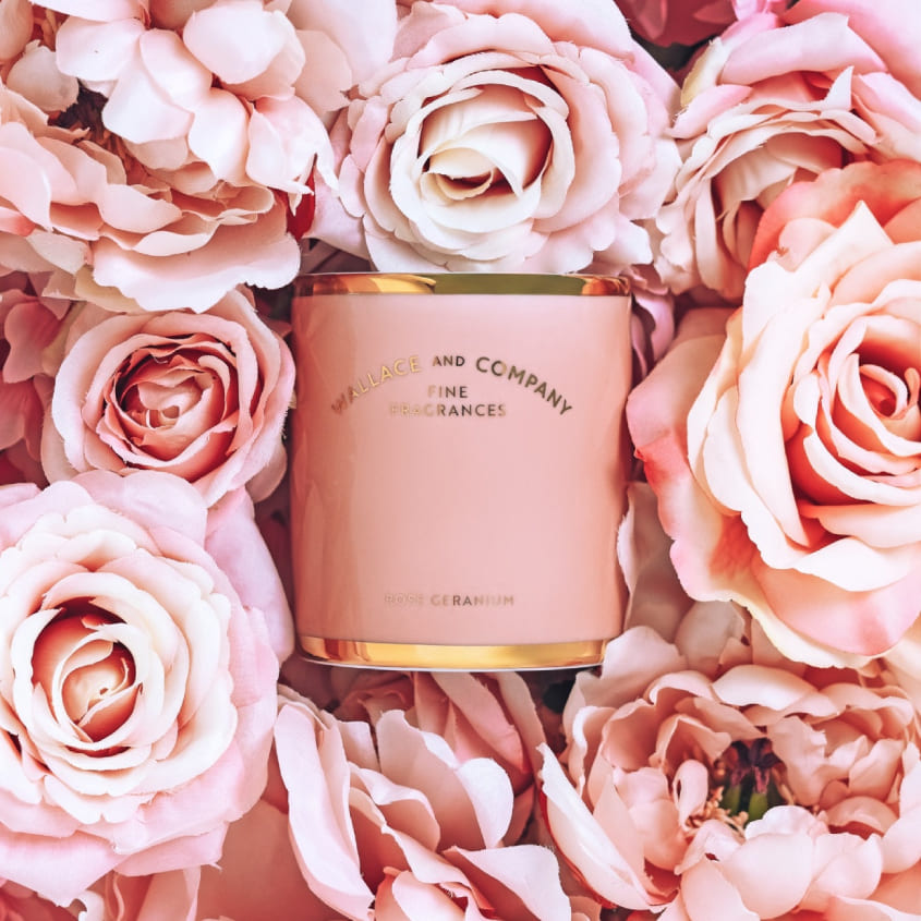WALLACE & COMPANY ROSE GERANIUM CANDLE 300 ML – buy online