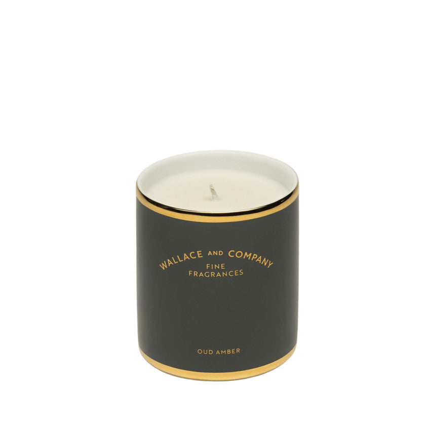 Oud Amber Porcelain Candle
