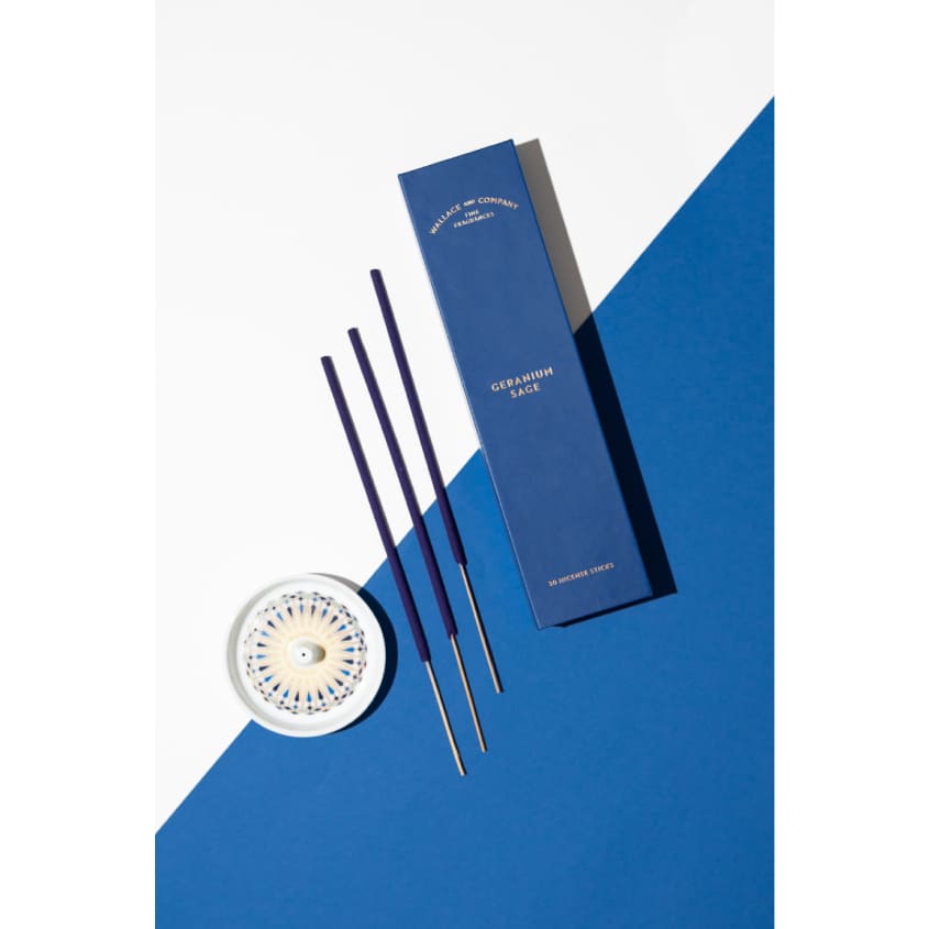 WALLACE & COMPANY GERANIUM SAGE INCENSE 30 STICKS