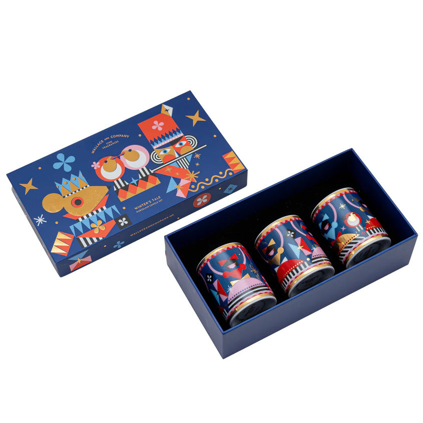 WALLACE AND COMPANY Winters Tale Trio Candle Set