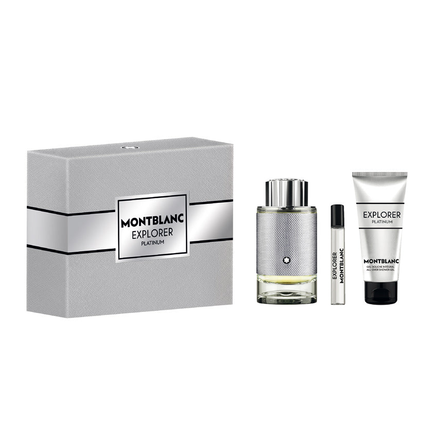 MONTBLANC SET EXPLORER PLATINUM S2 23(EDP 100ML+7.5ML+SG 100ML)
