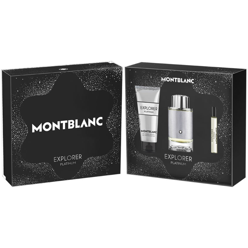 MONTBLANC SET EXPLORER PLATINUM S2 23(EDP 100ML+7.5ML+SG 100ML)