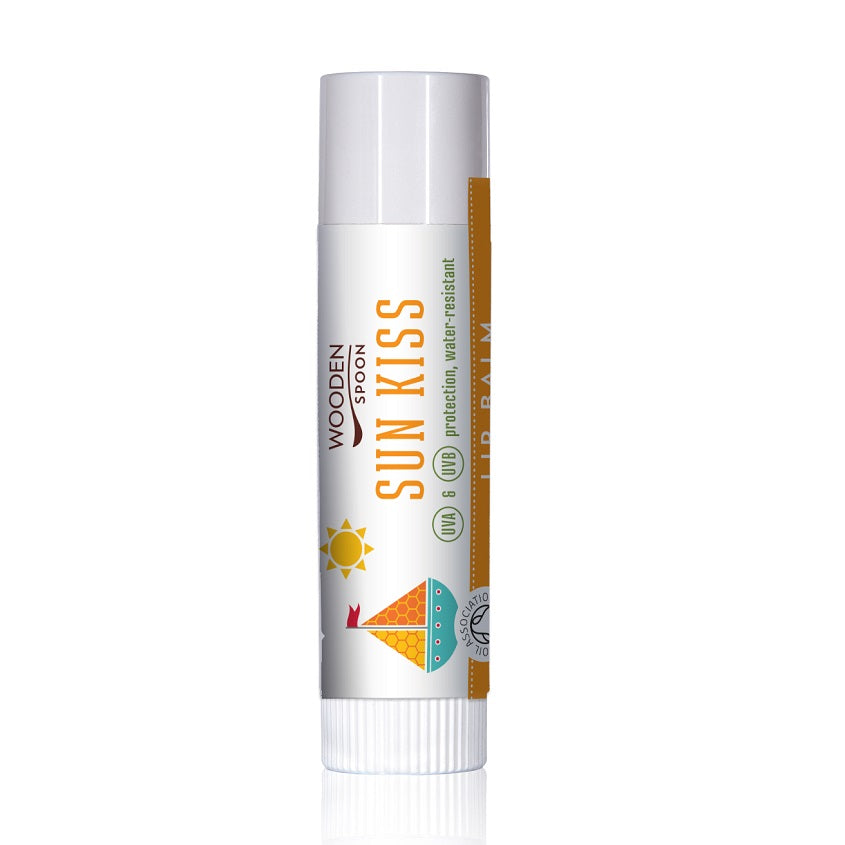 WOODEN SPOON LIP BALM SUN KISS UVA & UVB PROTECTION WATER RESISTANT 4,3 ML