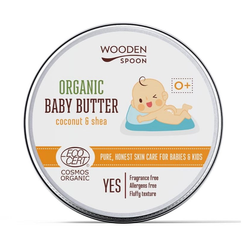 WOODEN SPOON ORGANIC BABY BUTTER COCONUT & SHEA 100ML