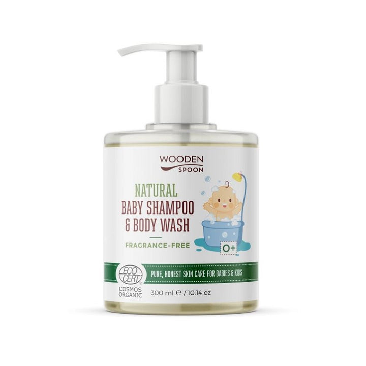NATURAL BABY SHAMPOO AND BODY WASH FRAGRANCE FREE 300ML