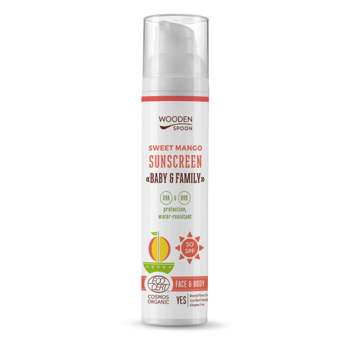 After-sun and tanning products SUNSCREEN LOTION BABY & FAMILY SPF 50 SWEET MANGO 100ML