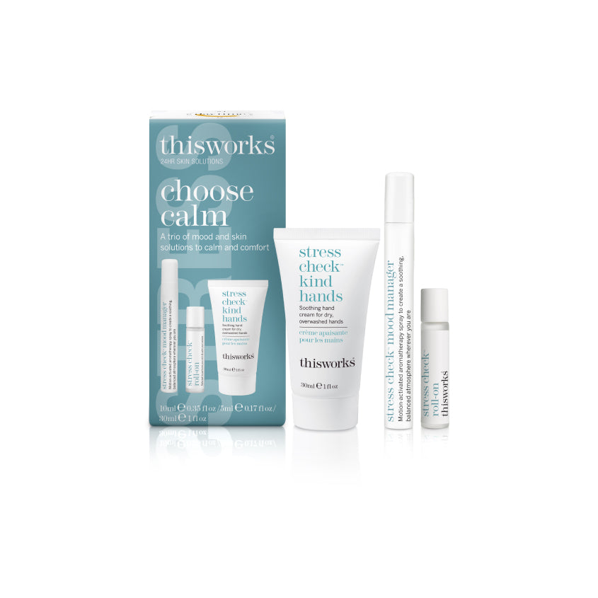 THIS WORKS SET CHOOSE CALM (HAND CREAM30ML+SPRAY 10ML+ROLLER 5ML)