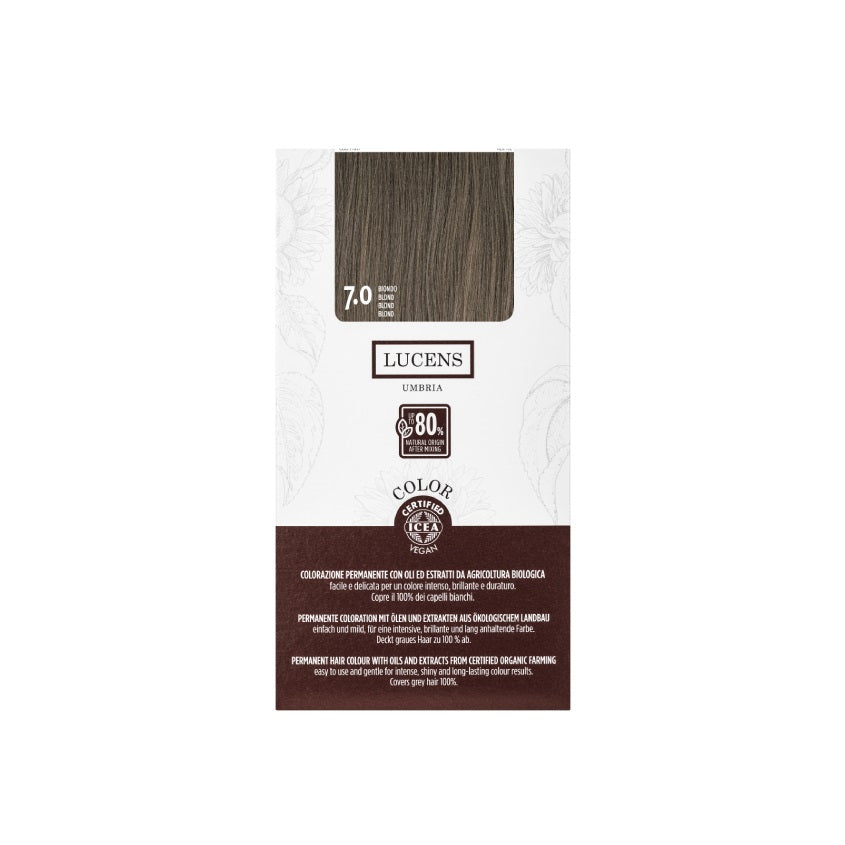LUCENS UMBRIA LUCENS PERMANENT HAIR COLOR 7.0 BIONDO 145ML – شراء أونلاين