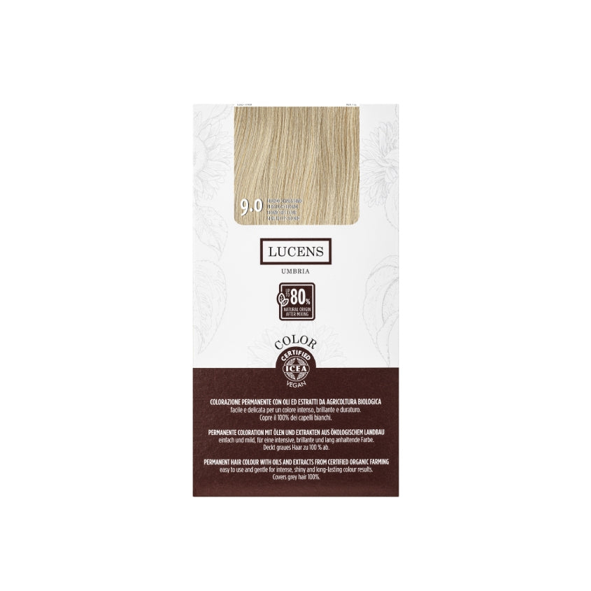 LUCENS UMBRIA LUCENS PERMANENT HAIR COLOR 9.0 BIONDO CH.MO 145ML – متجر إلكتروني