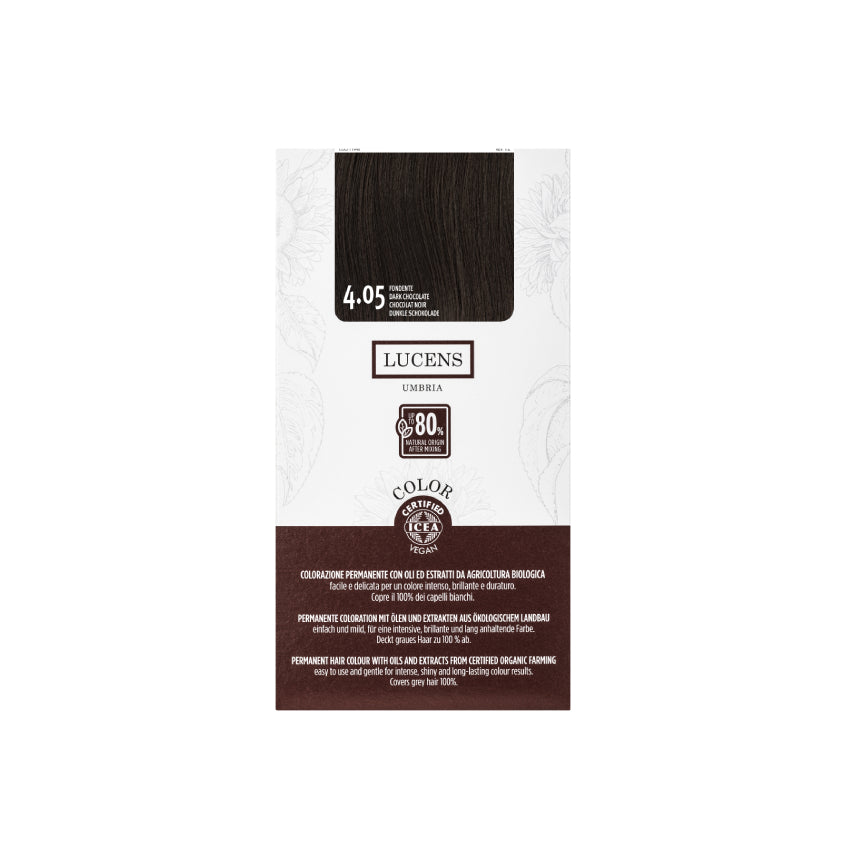 LUCENS UMBRIA LUCENS PERMANENT HAIR COLOR 4.05 FONDENTE 145ML – متجر إلكتروني