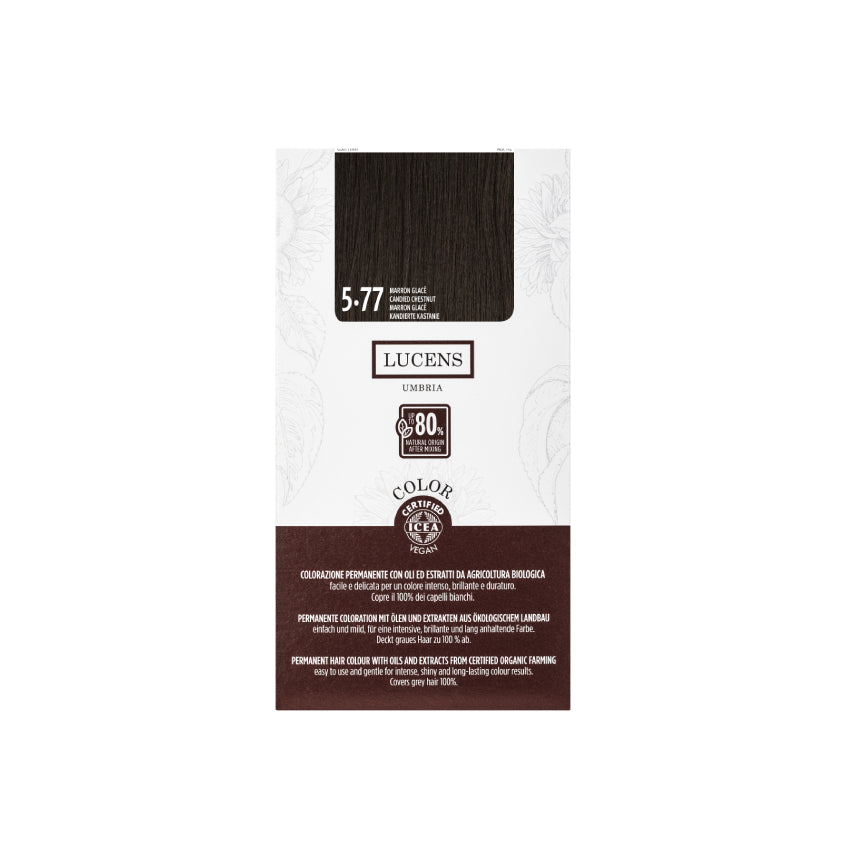 LUCENS UMBRIA LUCENS PERMANENT HAIR COLOR 5.77 MARRON GLACÉ 145ML – متجر إلكتروني