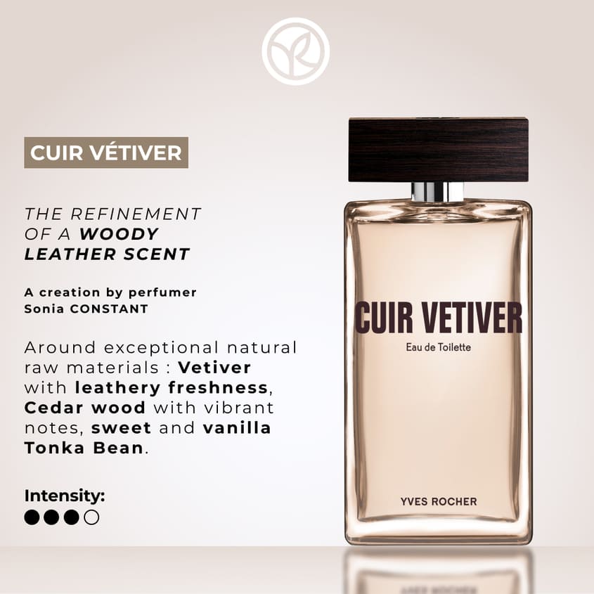 YVES ROCHER CUIR VETIVER EDT 100ML – متجر إلكتروني