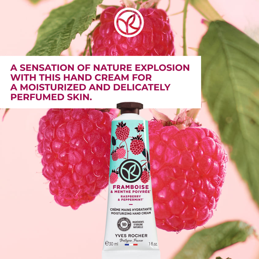 Moisturizing Hand Cream Raspberry & Peppermint