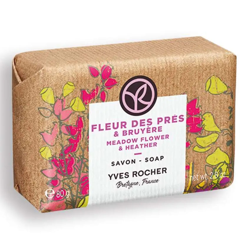 YVES ROCHER SOAP FIELDS' FLOWER & HEATHER 80G
