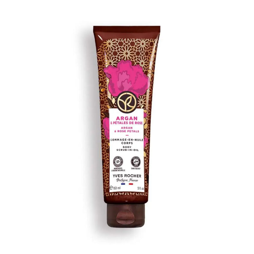 YVES ROCHER BODY SCRUB ARGAN & ROSE PETALS 150ML – buy online