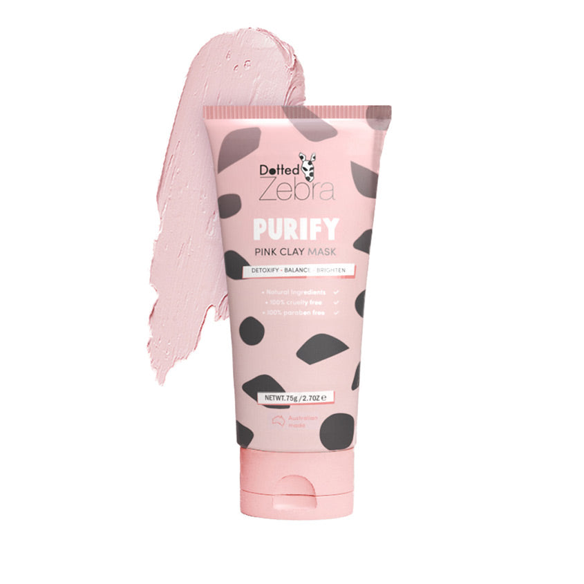DOTTED ZEBRA PINK CLAY MASK 75G – free delivery